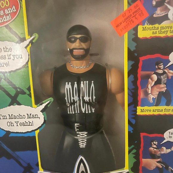 Macho Man Randy Savage WCW Tuff Talkin Wrestlers Action Figure Toybiz 1999 WWE- - Picture 3 of 12